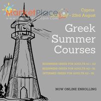 Greek Summer Courses in Cyprus for adults, July - August 2024