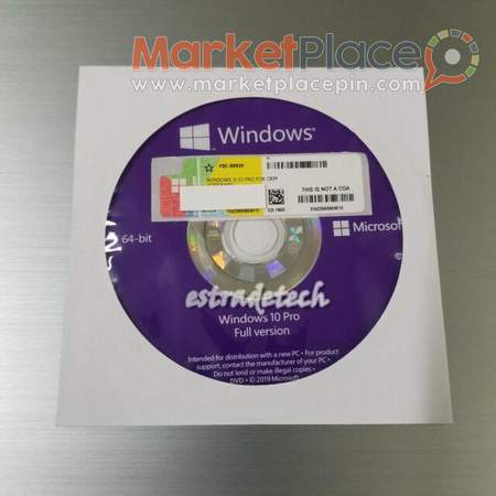 Microsoft Windows 10 Professional PRO 64bit DVD - Αγιά, Λευκωσία
